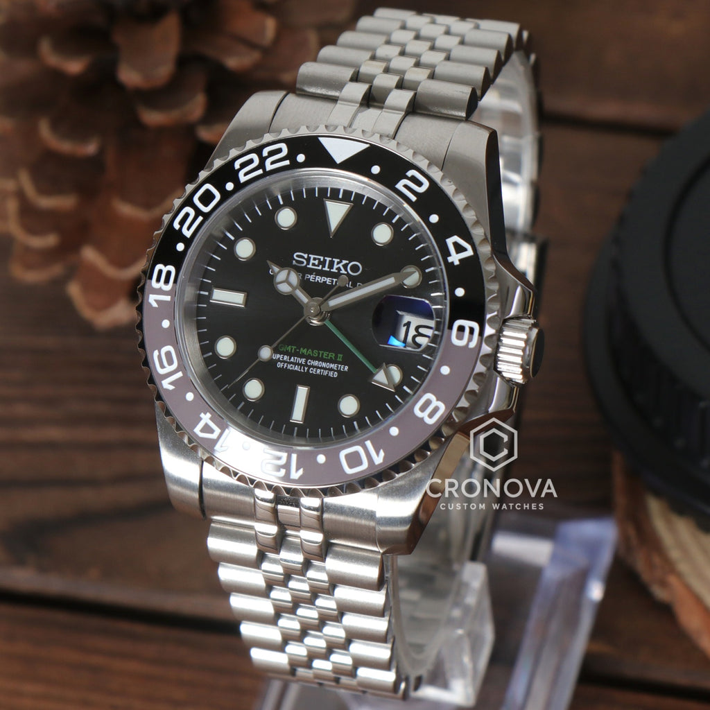 Seiko Mod GMT 40mm Watch: Iconic Design, NH34 Automatic